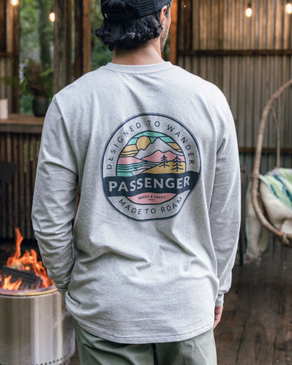 Odyssey Recycled Cotton LS T-Shirt - Mid Grey Marl - Lifestyle
