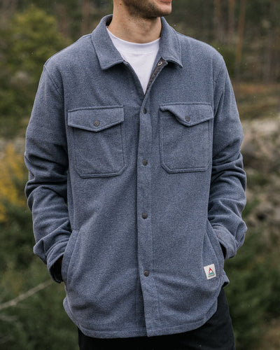 Rusty Polar Popped Panelled Crew Fleece Ecru Marle