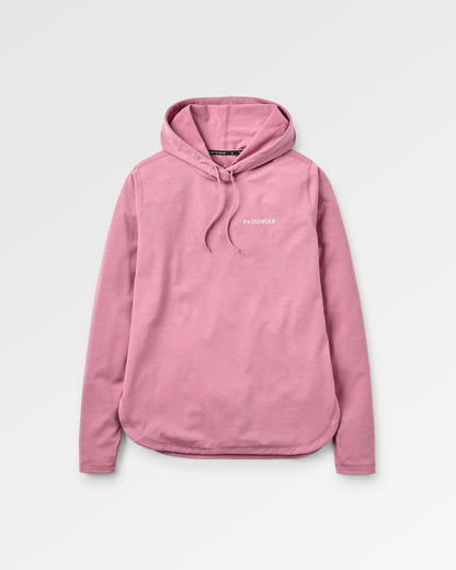 Roamscreen UPF50 Drirelease® Women's Hoodie - Pink Haze - Flatlay