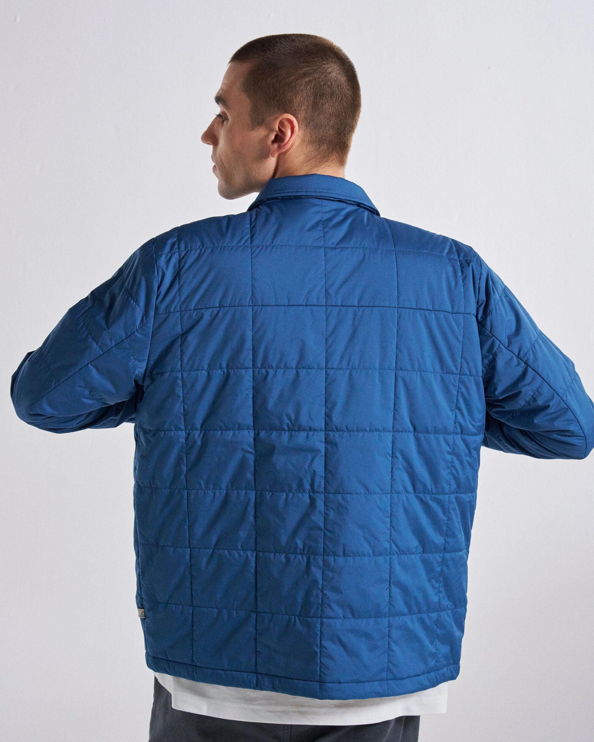 Vanlifer Insulated Overshirt - Dark Denim - Studio Model