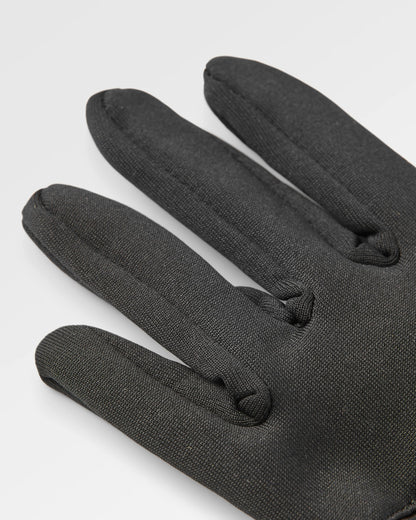 Wintergreen Recycled Polartec® Thermal Gloves - Black - Flatlay