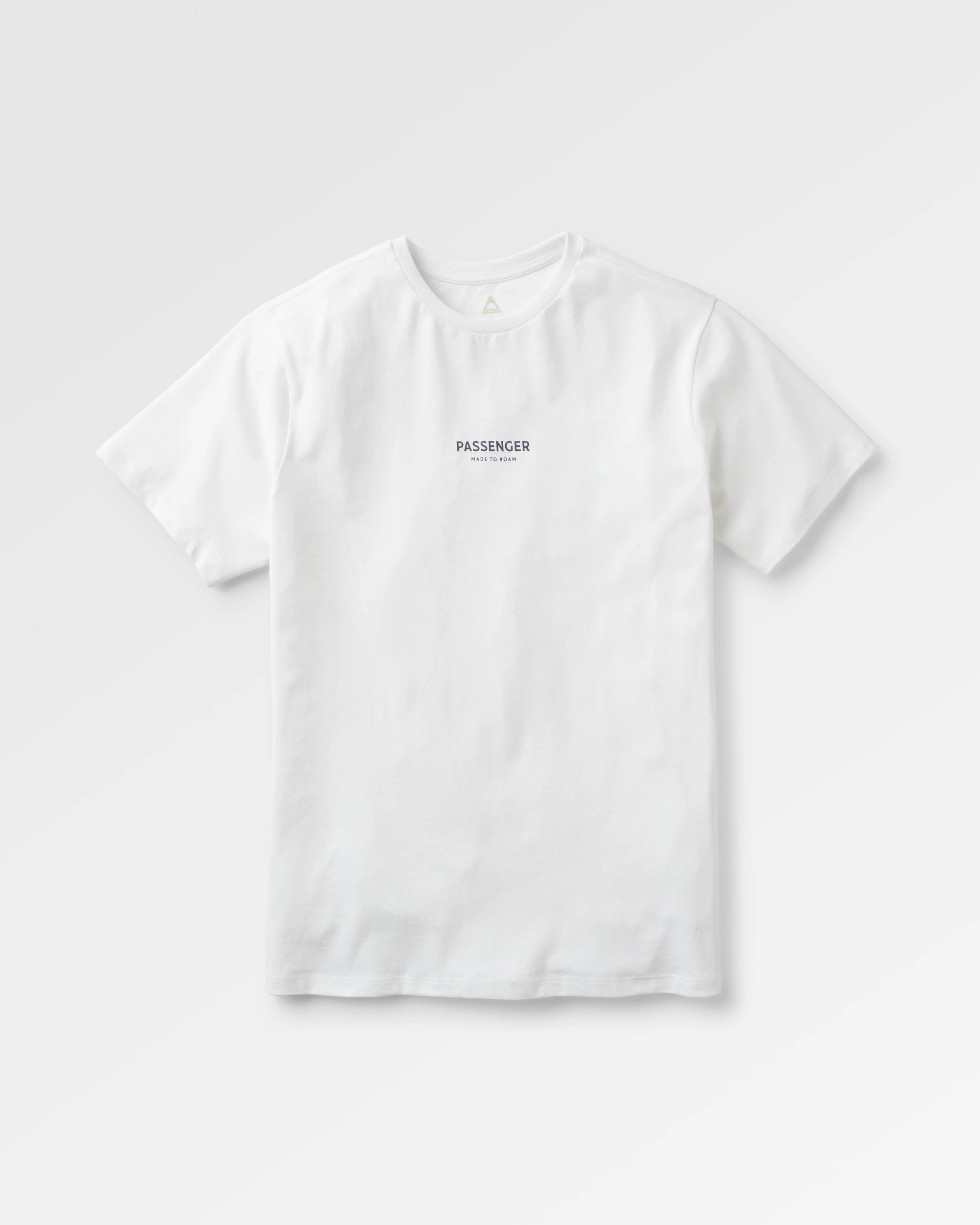 Maverick Recycled Cotton T-Shirt - White - Flatlay