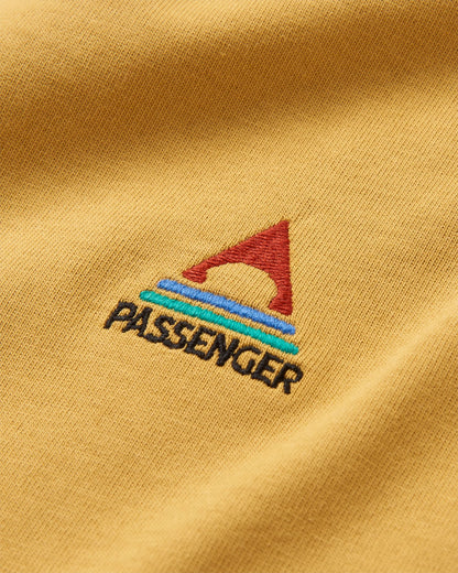 Vita Organic Relaxed Fit T-Shirt - Mustard Gold - Flatlay