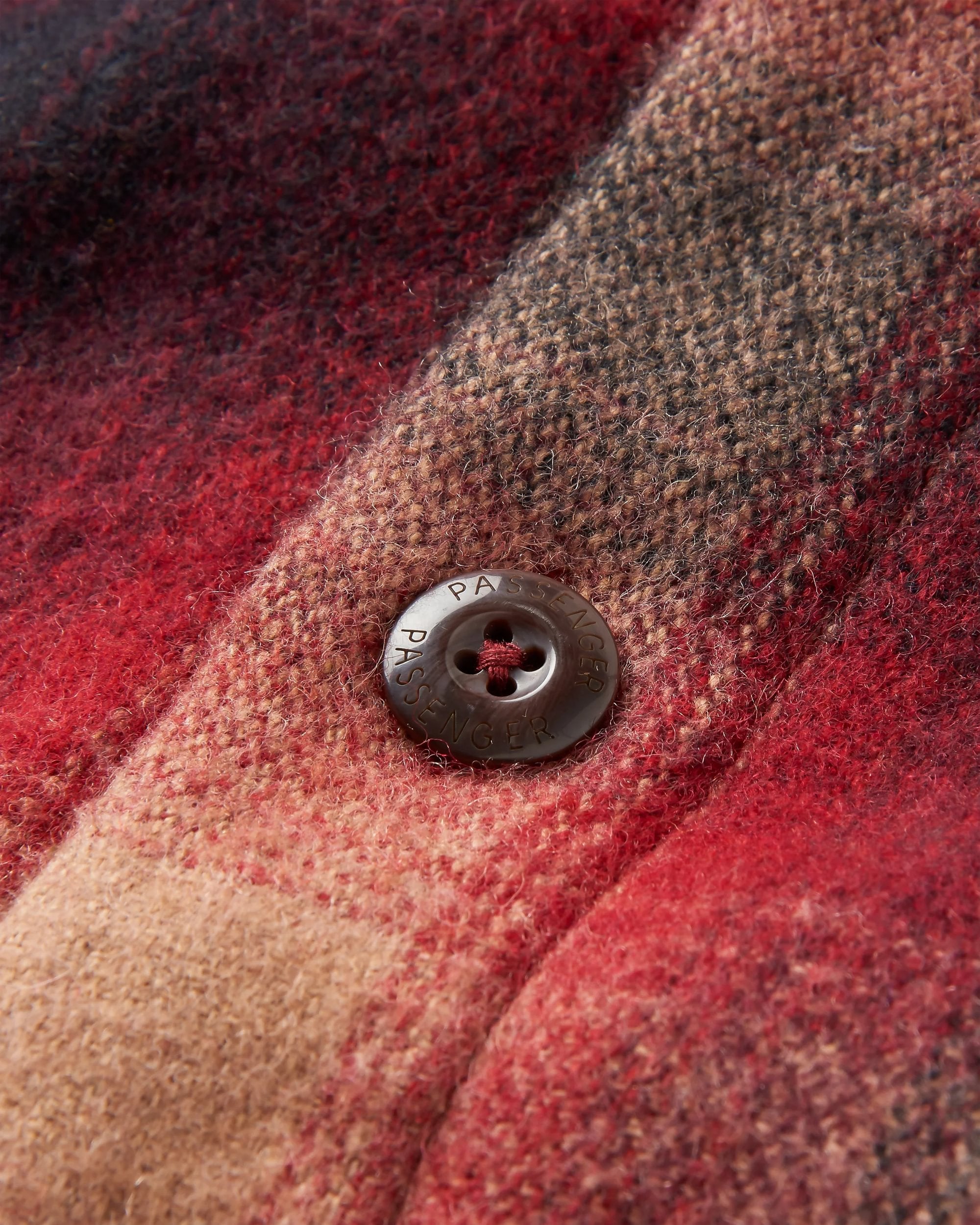 Barren Overshirt - Wine - Flatlay