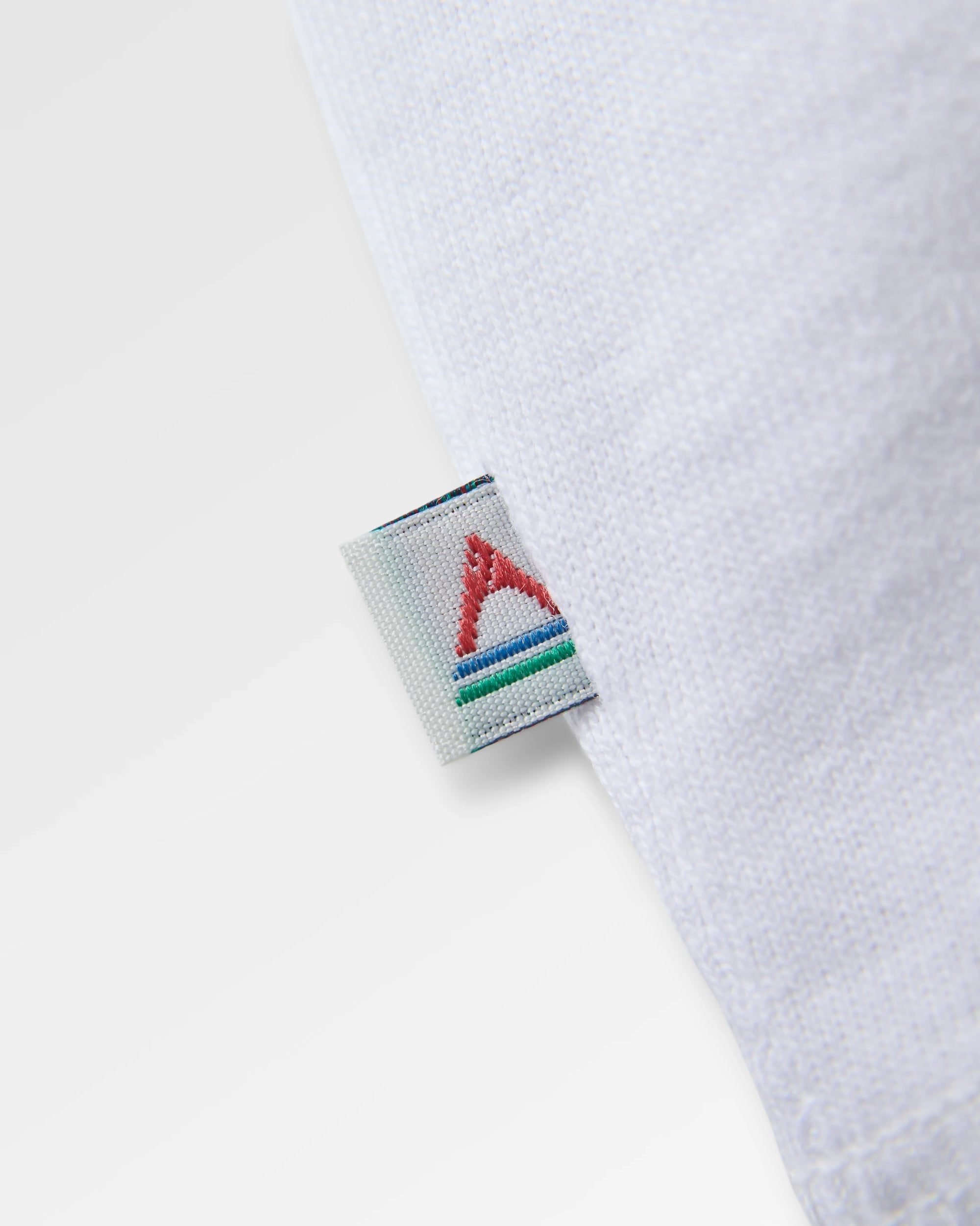 Odyssey Recycled Cotton Raglan T-Shirt - White - Flatlay