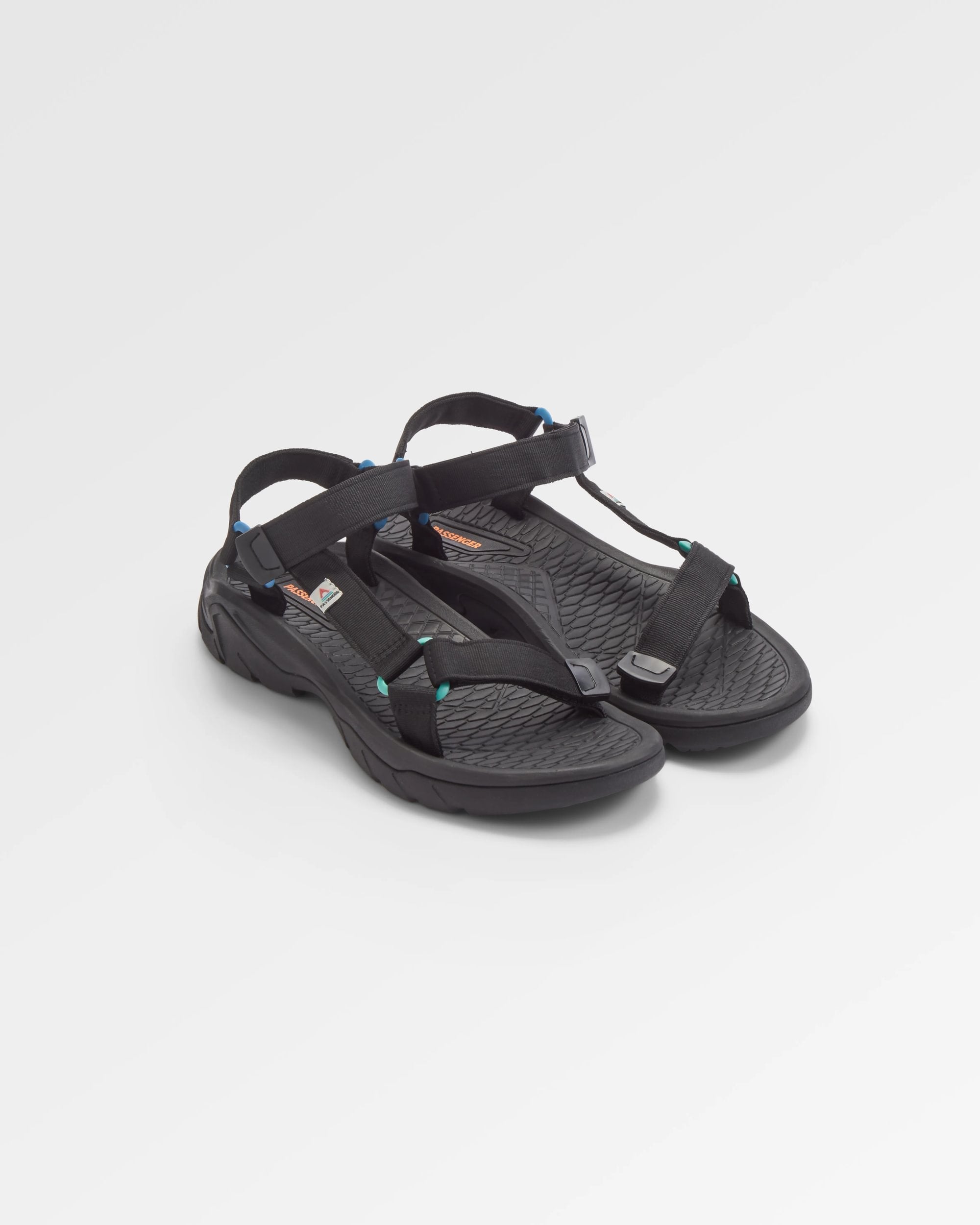 Monterey Roam Sandal - Black - Flatlay