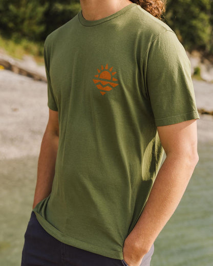 Skiff Recycled Cotton T-Shirt - Loden Green
