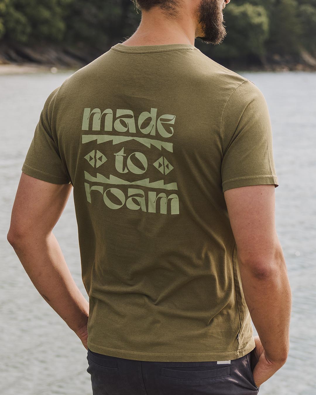 Sunrise Recycled Cotton T-Shirt - Loden Green