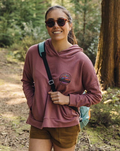 Wilds Recycled Cotton Hoodie - Crushed Berry