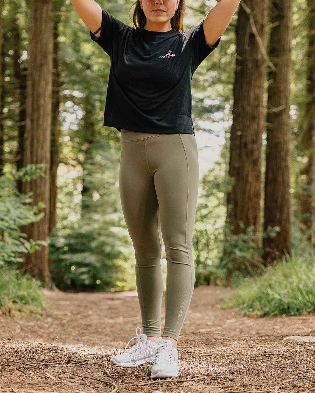 fvwitlyh Knee Length Yoga Pants Womens Mid Waist Yoga Leggings