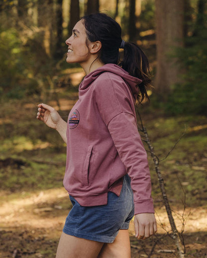 Wilds Recycled Cotton Hoodie - Crushed Berry