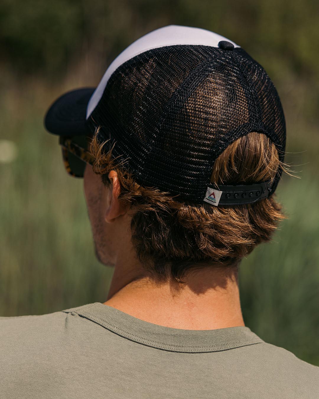 Beechey Snapback Trucker Cap - Black/ White - Lifestyle - Male