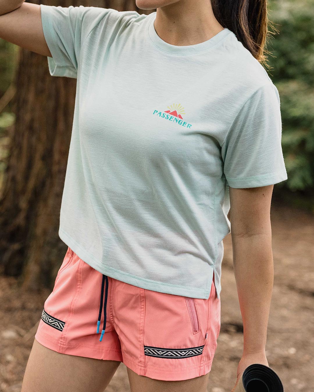 Exhale Active Recycled T-Shirt - Mint Green