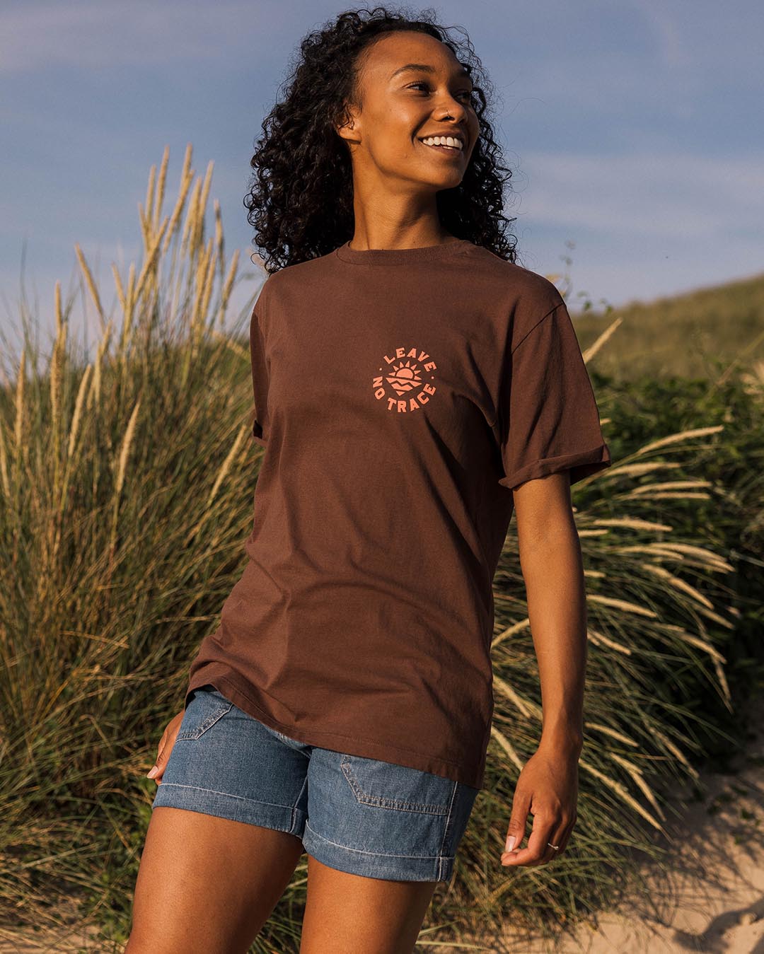 Wildly Recycled Cotton T-Shirt - Chestnut