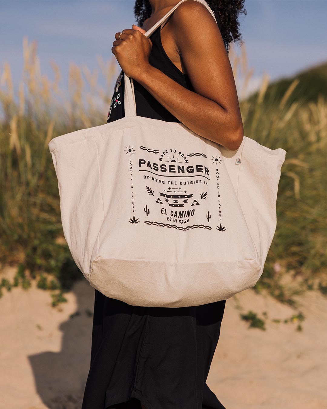 Womens_Sunrise Organic Tote Bag - Off White El Camino