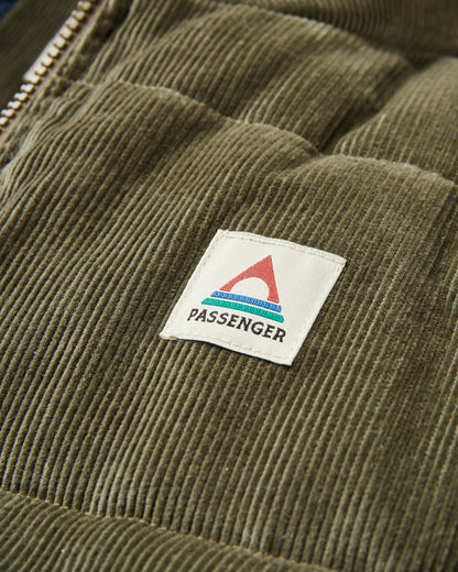 Backcountry Cord Insulated Jacket - Dusty Olive - Flatlay