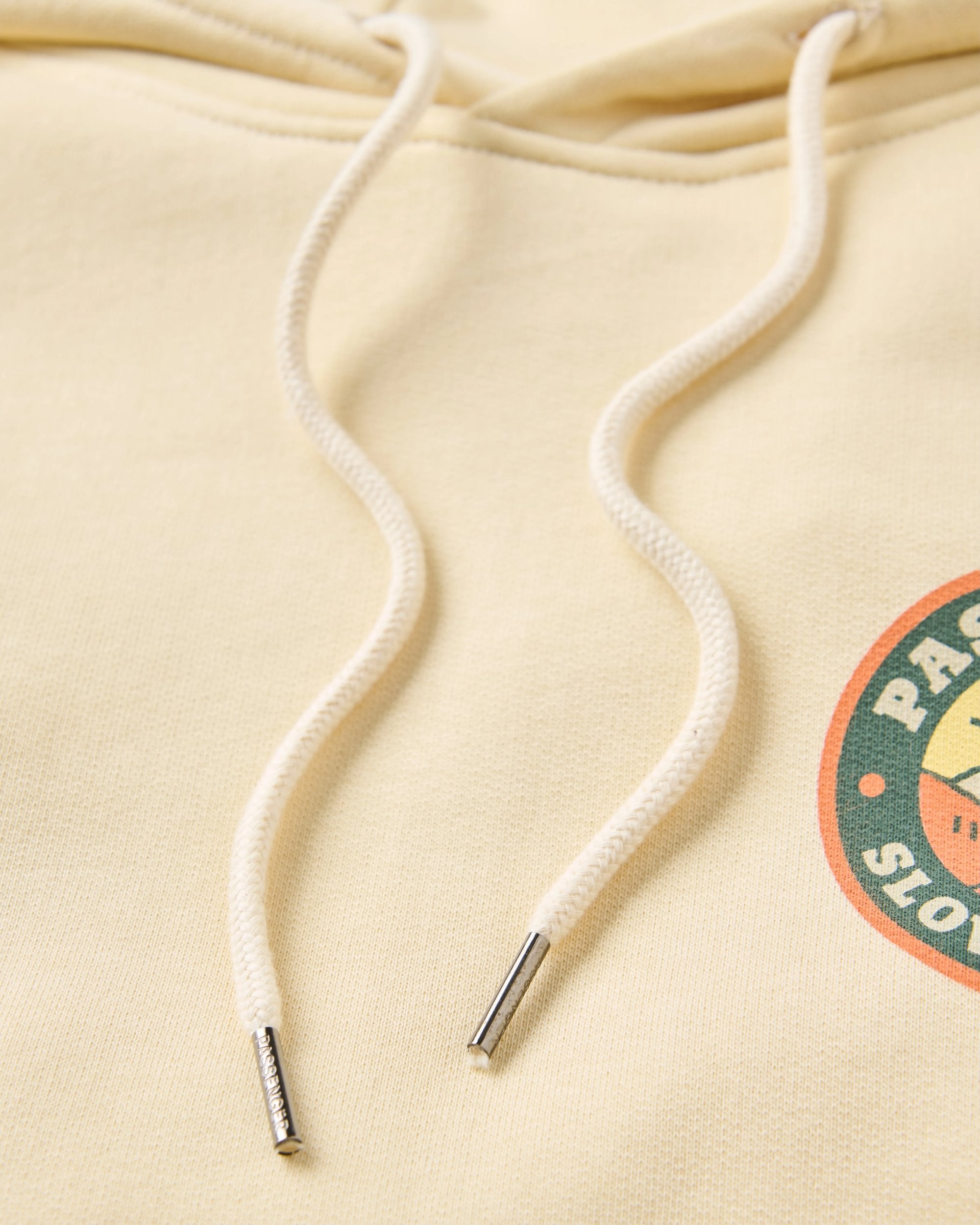 Rambling Recycled Cotton Hoodie - Birch - Flatlay