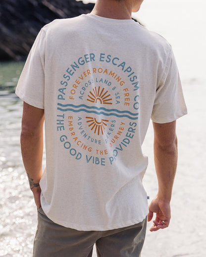 Good Vibes Recycled Cotton T-Shirt - Milky Marl
