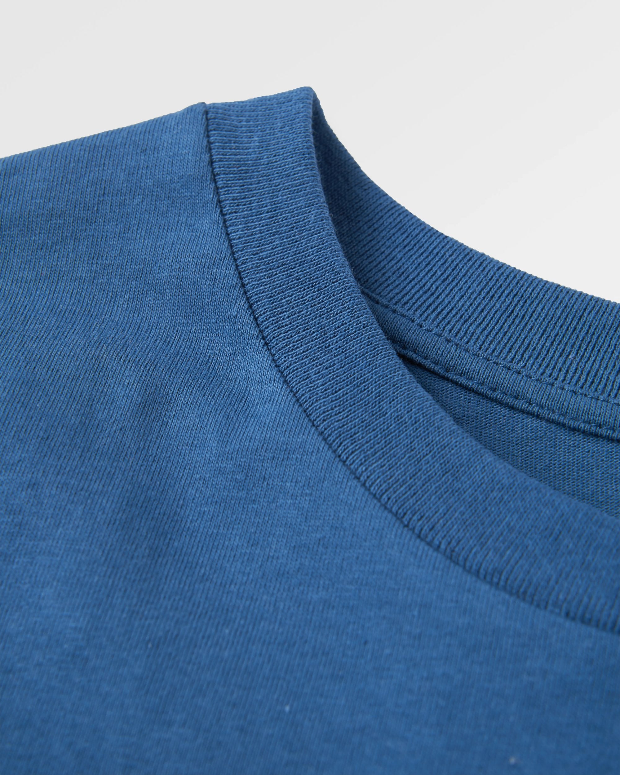 Classic Recycled Cotton T-Shirt - Dark Denim - Flatlay