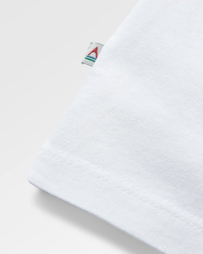 Remote Recycled Cotton T-Shirt - White - Flatlay