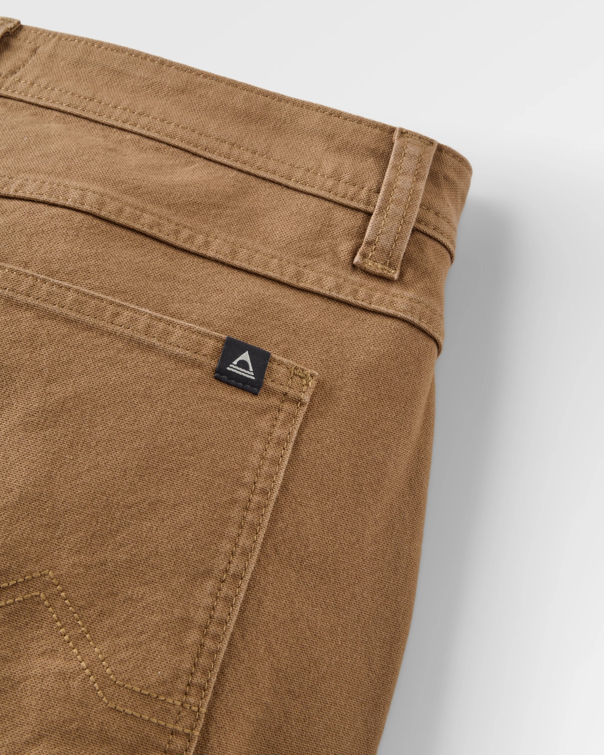 Vantage Cotton Canvas Trouser - Caramel - Flatlay