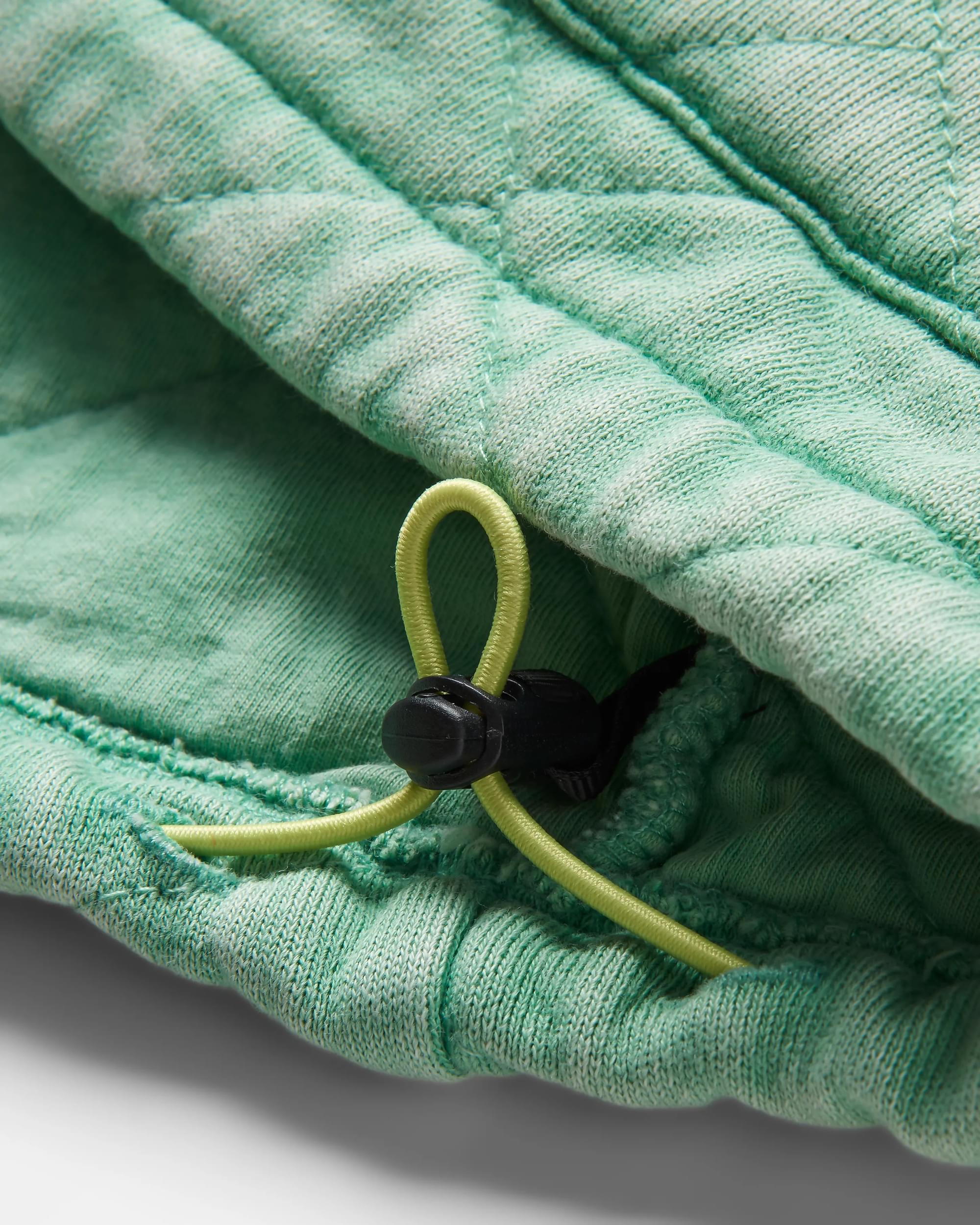 Clementine Quilted Zip-Through - Green Spruce - Flatlay