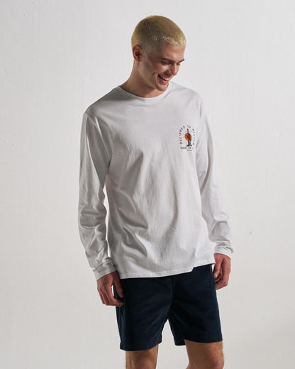 Explore LS T-Shirt - White - Studio Model