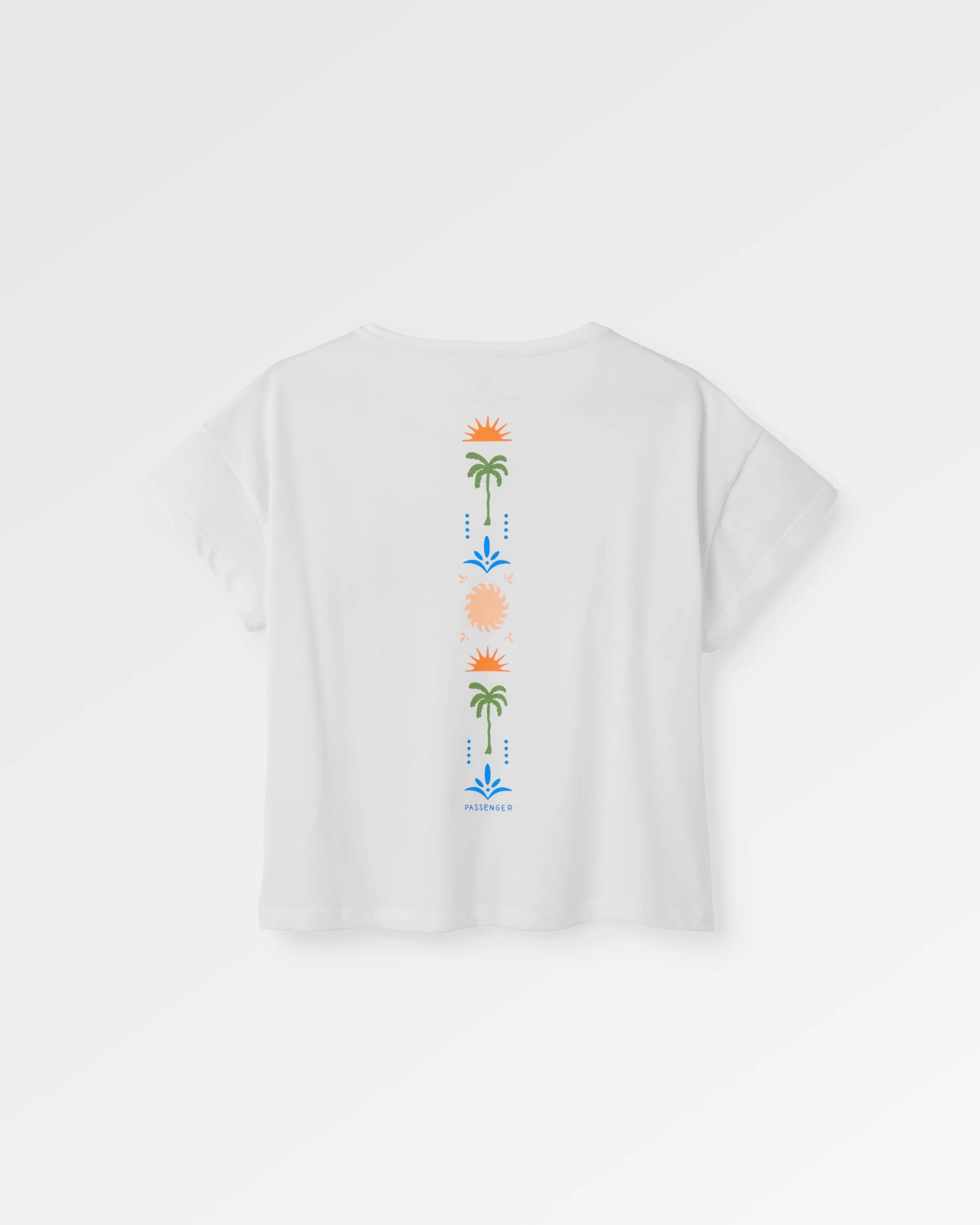 Stack Pocket T-Shirt - White - Flatlay
