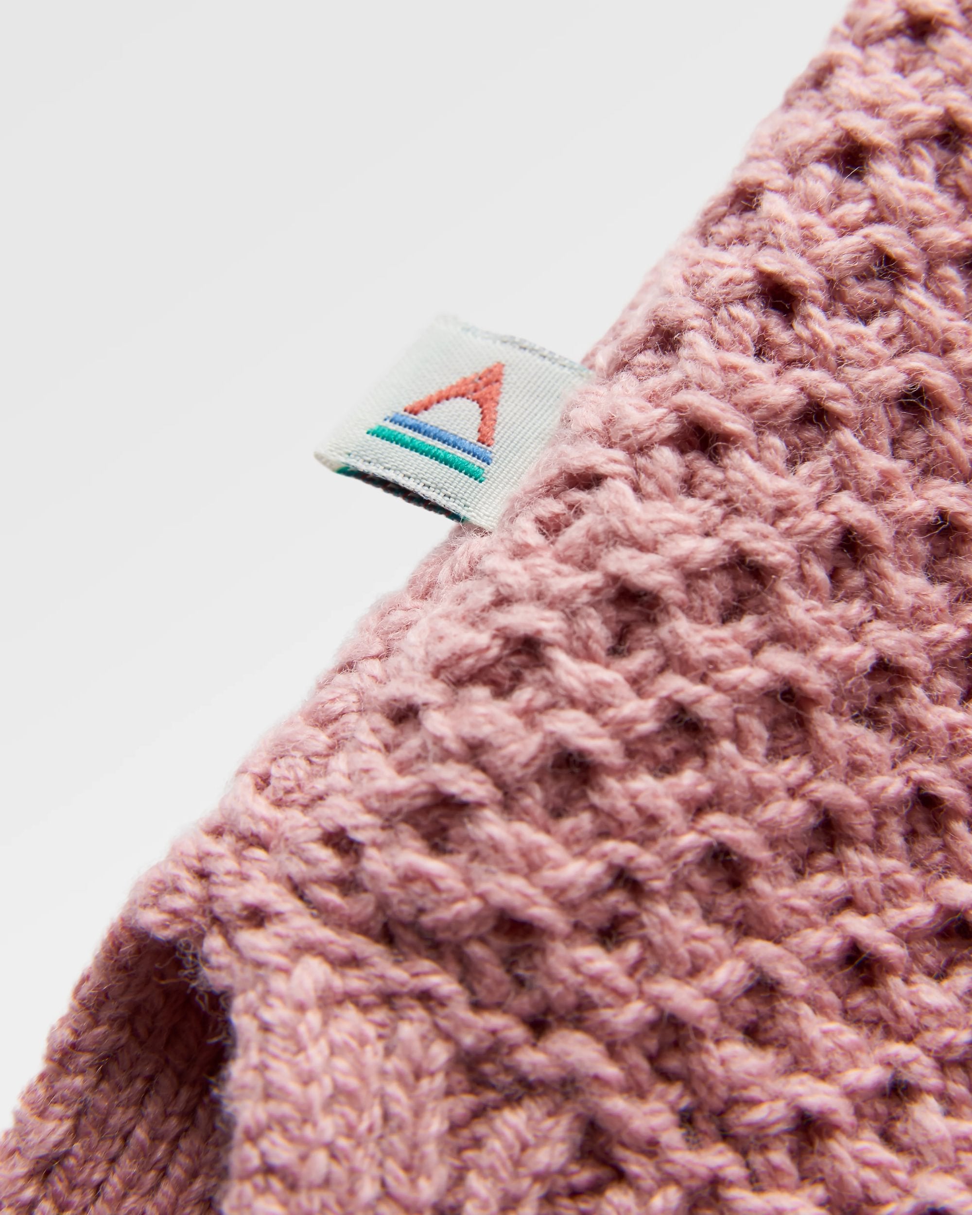 Cove Organic Cotton Knitted Jumper - Pink Haze - Flatlay