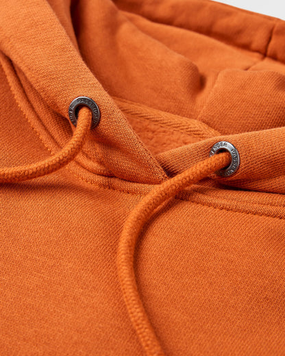 Passenger Relaxed Fit Hoodie - Sunset Orange - Flatlay