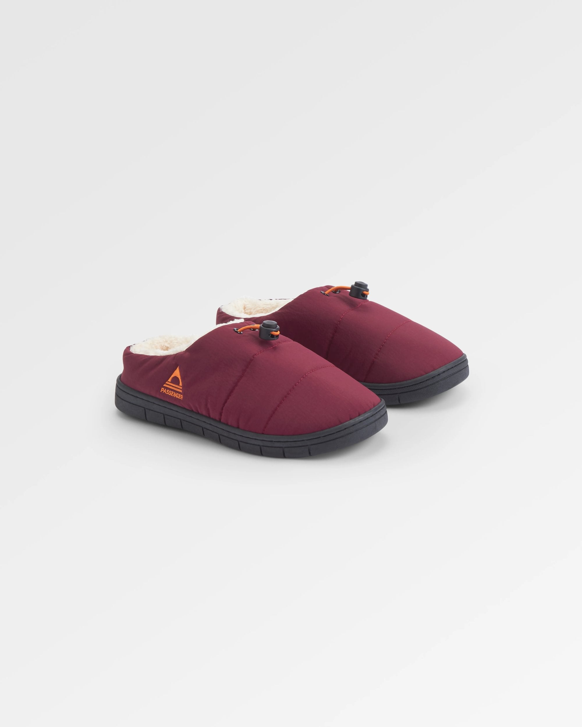 Step Out Women's Fleece Lined Slipper - Wine - Flatlay