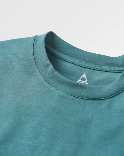 Vita Organic Relaxed Fit T-Shirt - Deep Ocean - Flatlay