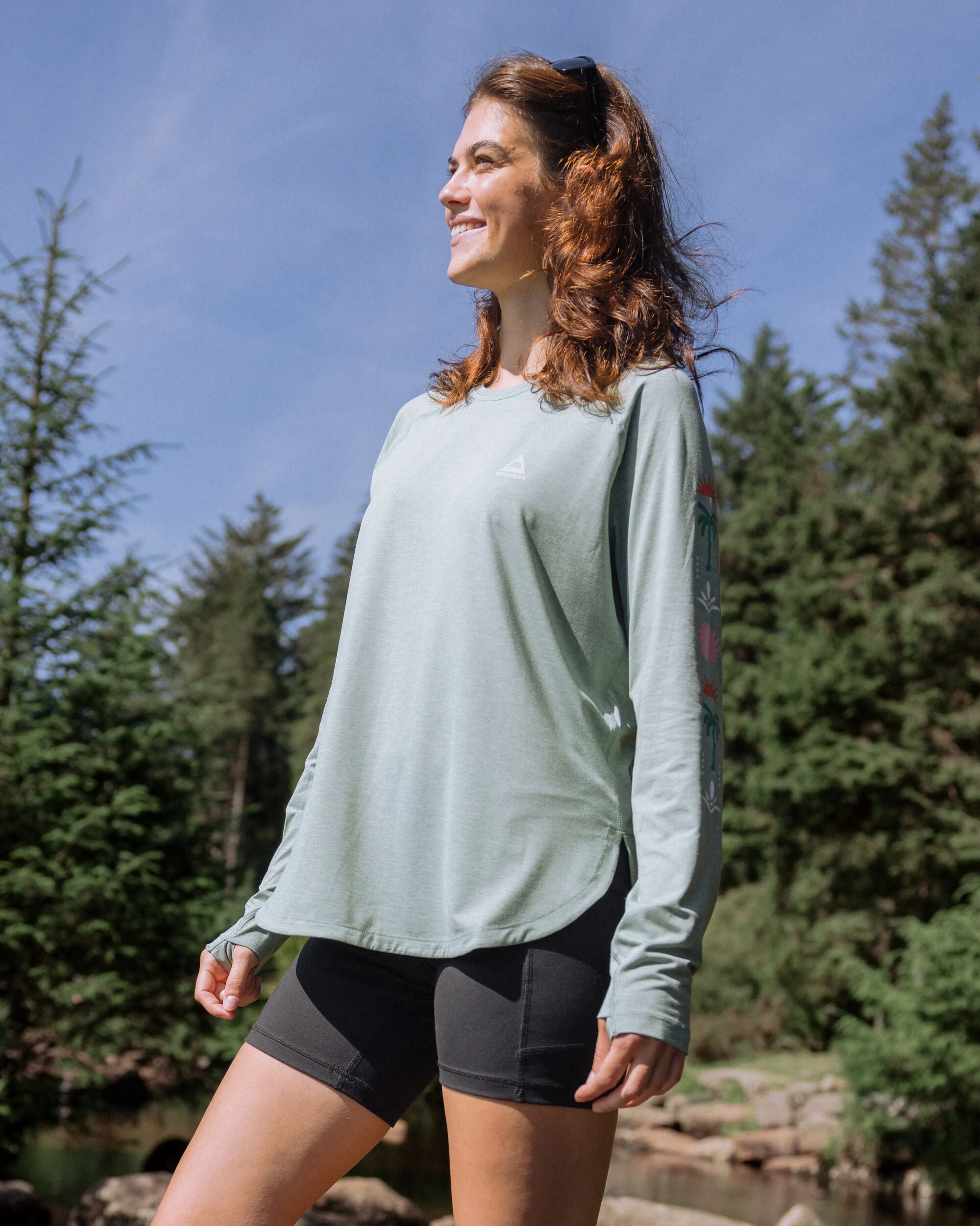 Sunvale Lightweight UPF50 LS T-Shirt - Pistachio Marl - Lifestyle