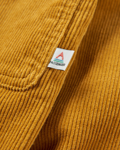 Backcountry Cord Shirt - Mustard Gold - Flatlay