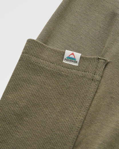 Day Dream Recycled Trouser - Dusty Olive - Flatlay