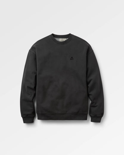 Vita Organic Cotton Relaxed Fit Sweatshirt - Black - Flatlay