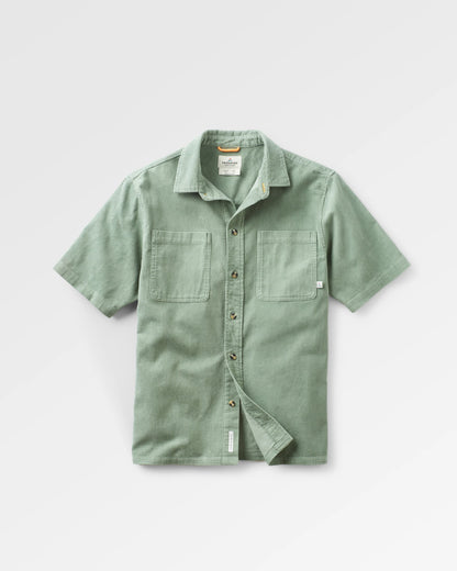 Backcountry Short Sleeve Cord Shirt - Pistachio - Flatlay