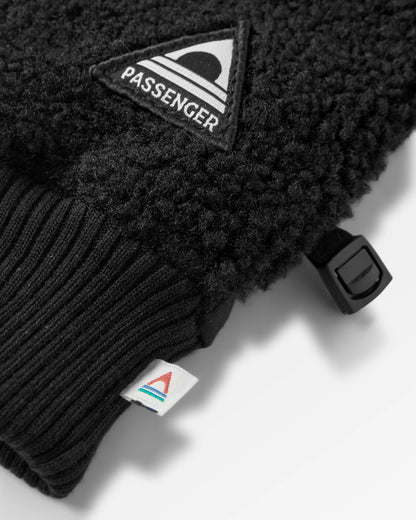 Snowfall 2.0 Recycled Sherpa Gloves - Black - Flatlay