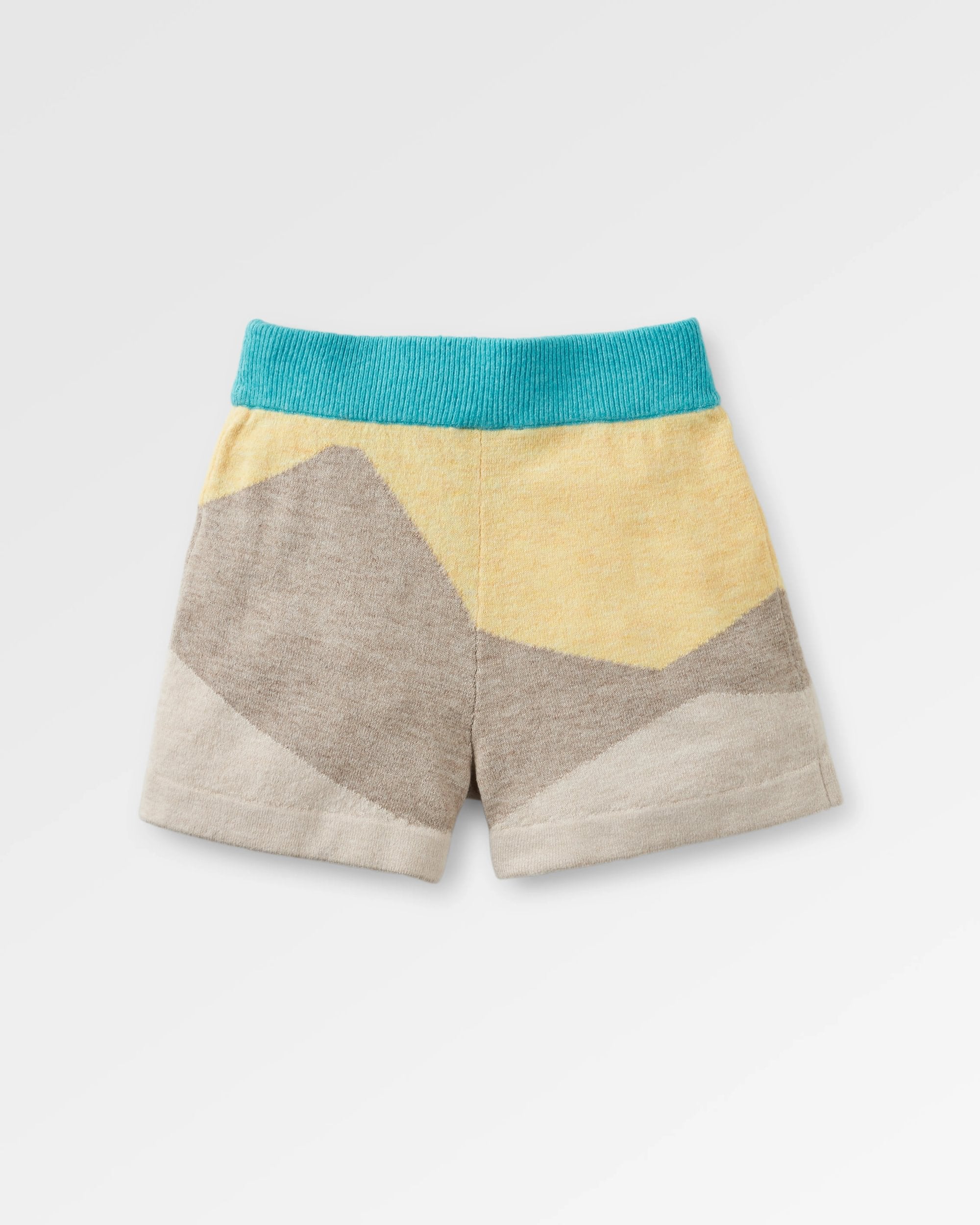 Scenic 'Light' Organic Cotton Knitted Short - Scenic Yellow - Flatlay