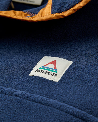 Dusk Recycled Polartec® Fleece - Rich Navy - Flatlay