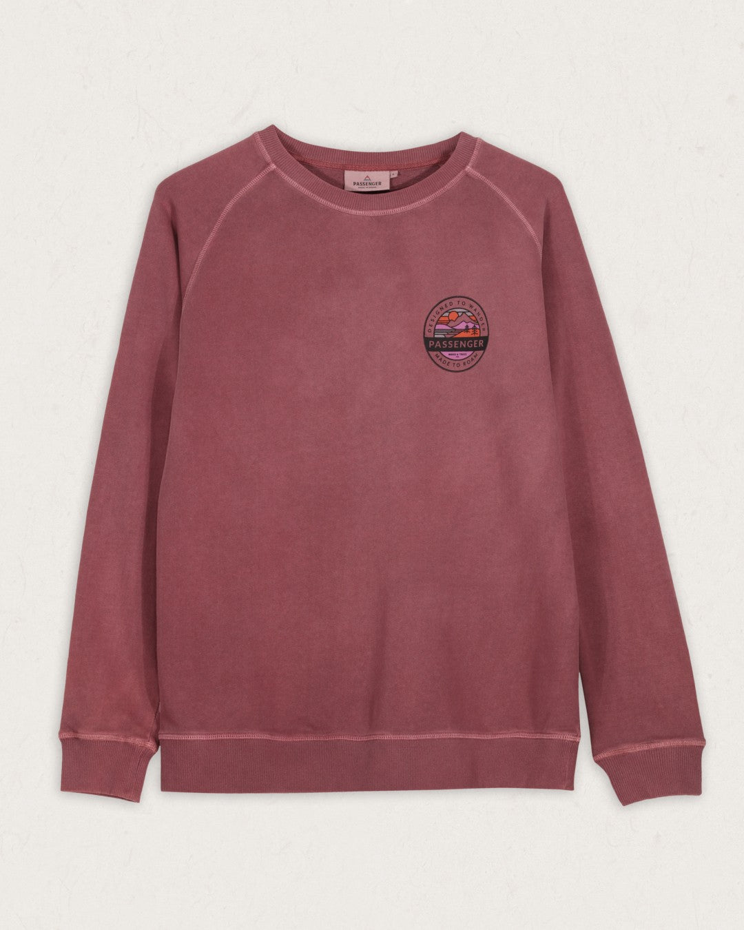 Wilds Recycled Cotton Oversized Sweatshirt - Crushed Berry