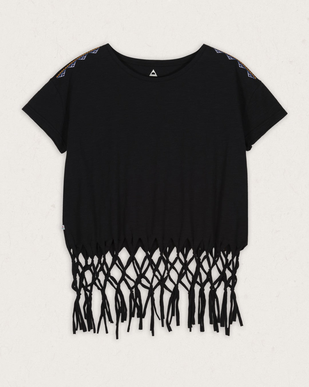 black tassel shirt