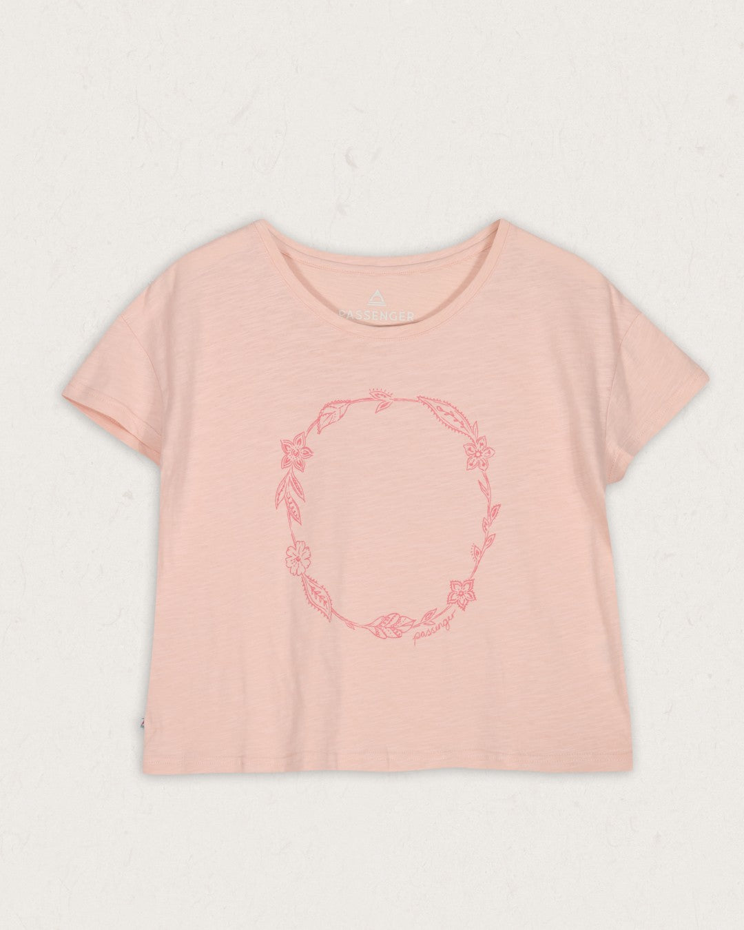 Daisy Chain Recycled Cotton T-Shirt - Peach Whip