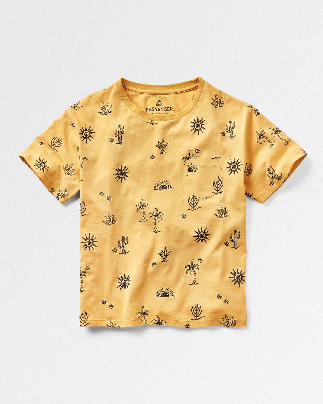 Yerba Recycled Cotton T-Shirt - Ochre Yellow