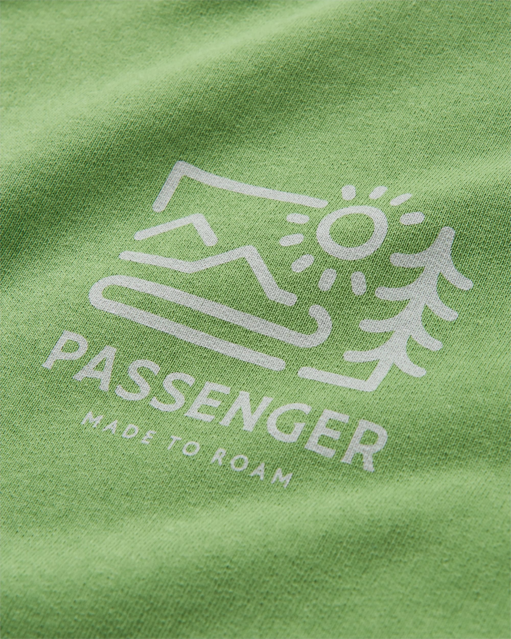 Phoenix Recycled Cotton Oversized Sweatshirt - Pear Green - Flatlay