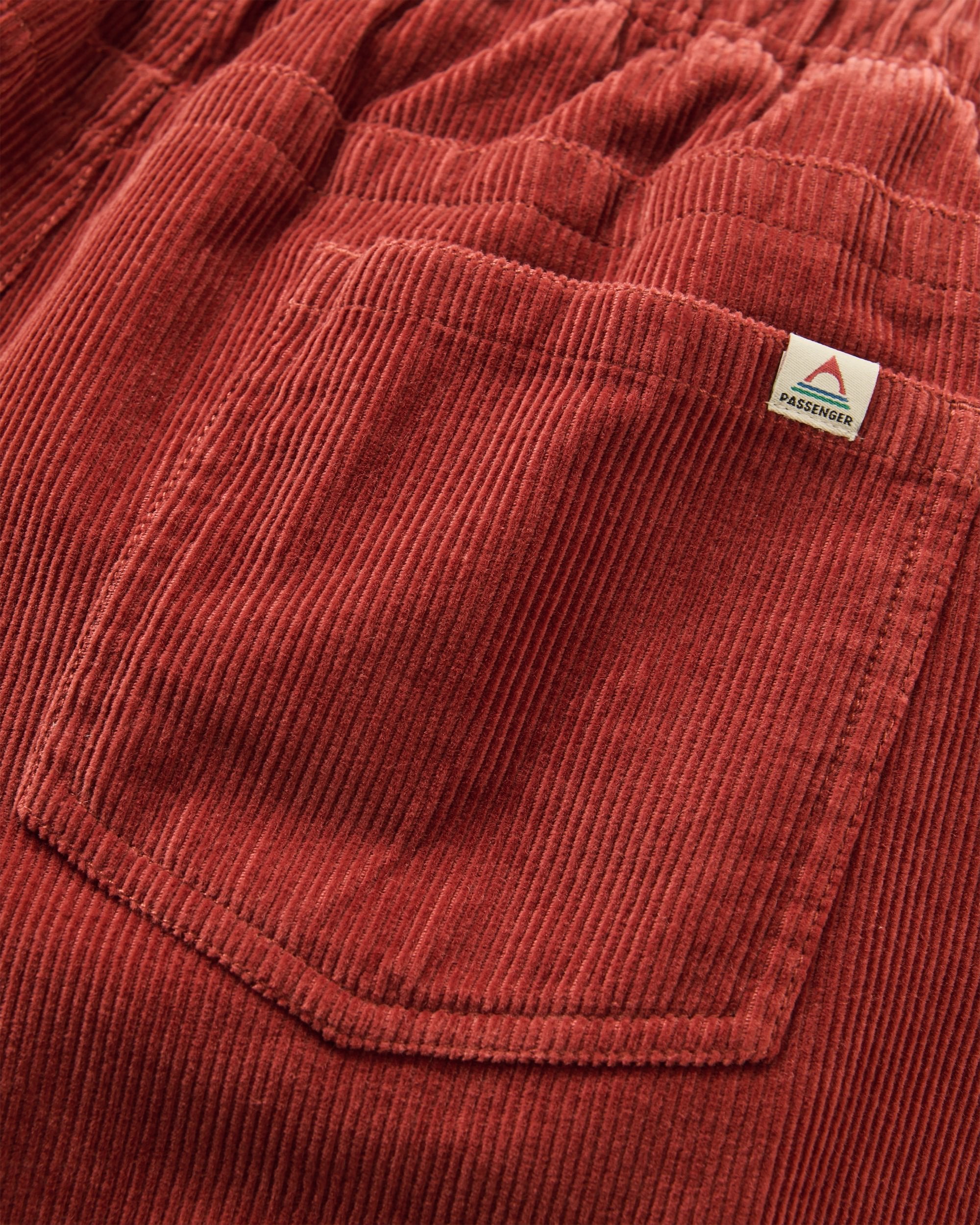 Drifter Cord Short - Redwood - Flatlay