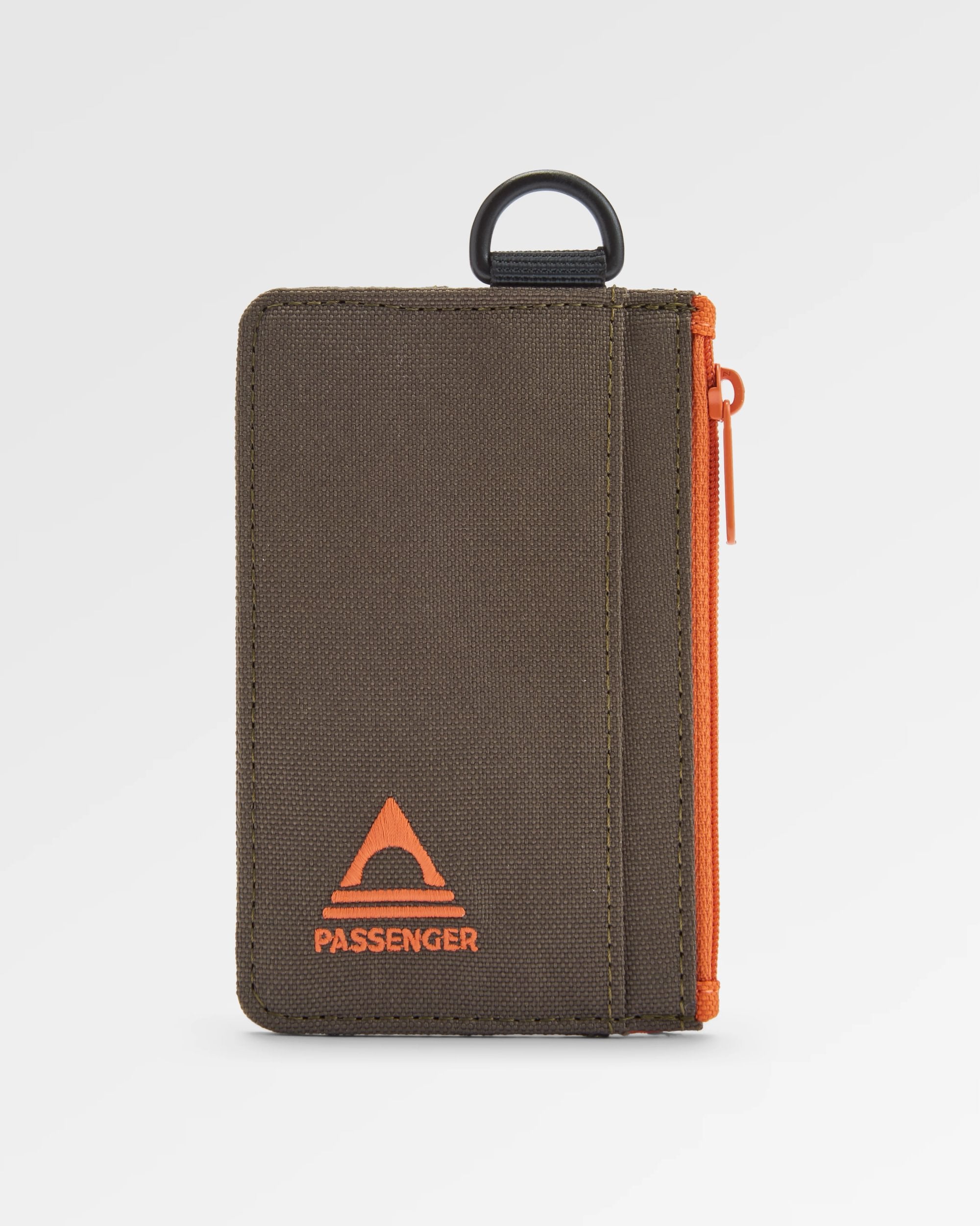 Mountain Recycled Card Holder - True Black/ Khaki - Flatlay