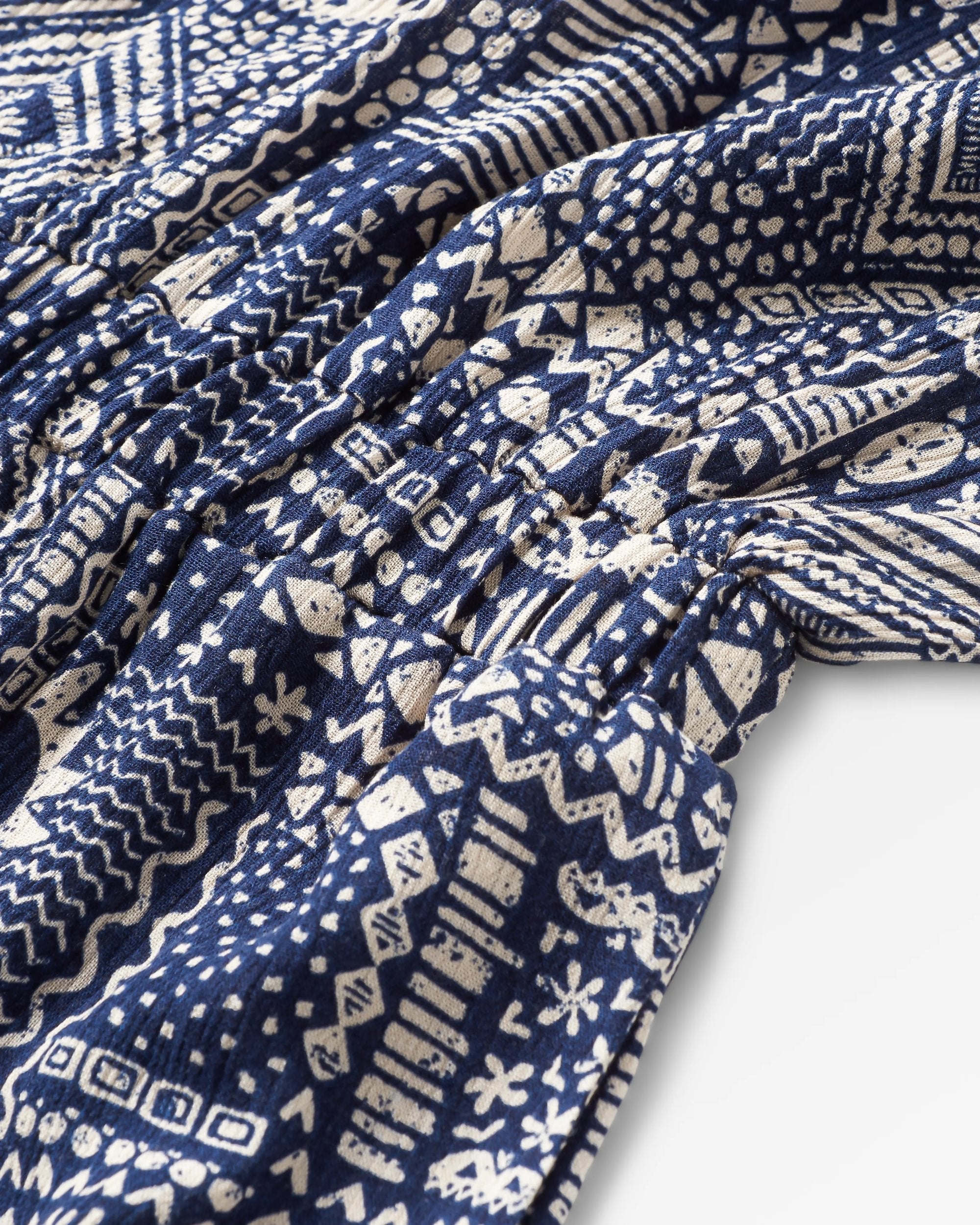 Thimbleberry Jumpsuit - Vintage Patchwork Navy - Flatlay