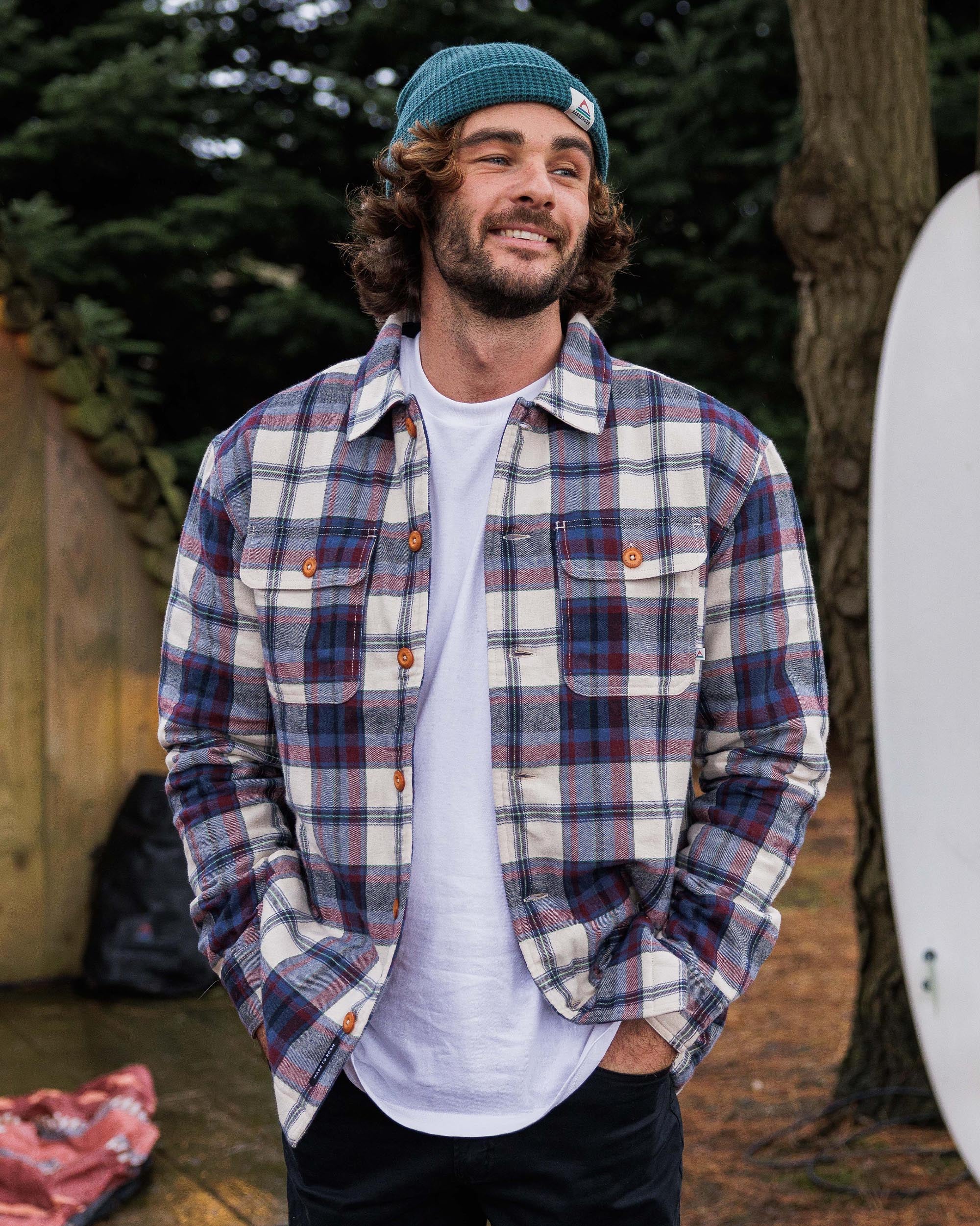 Freestyle Sherpa-Lined Overshirt - Vintage White - Lifestyle