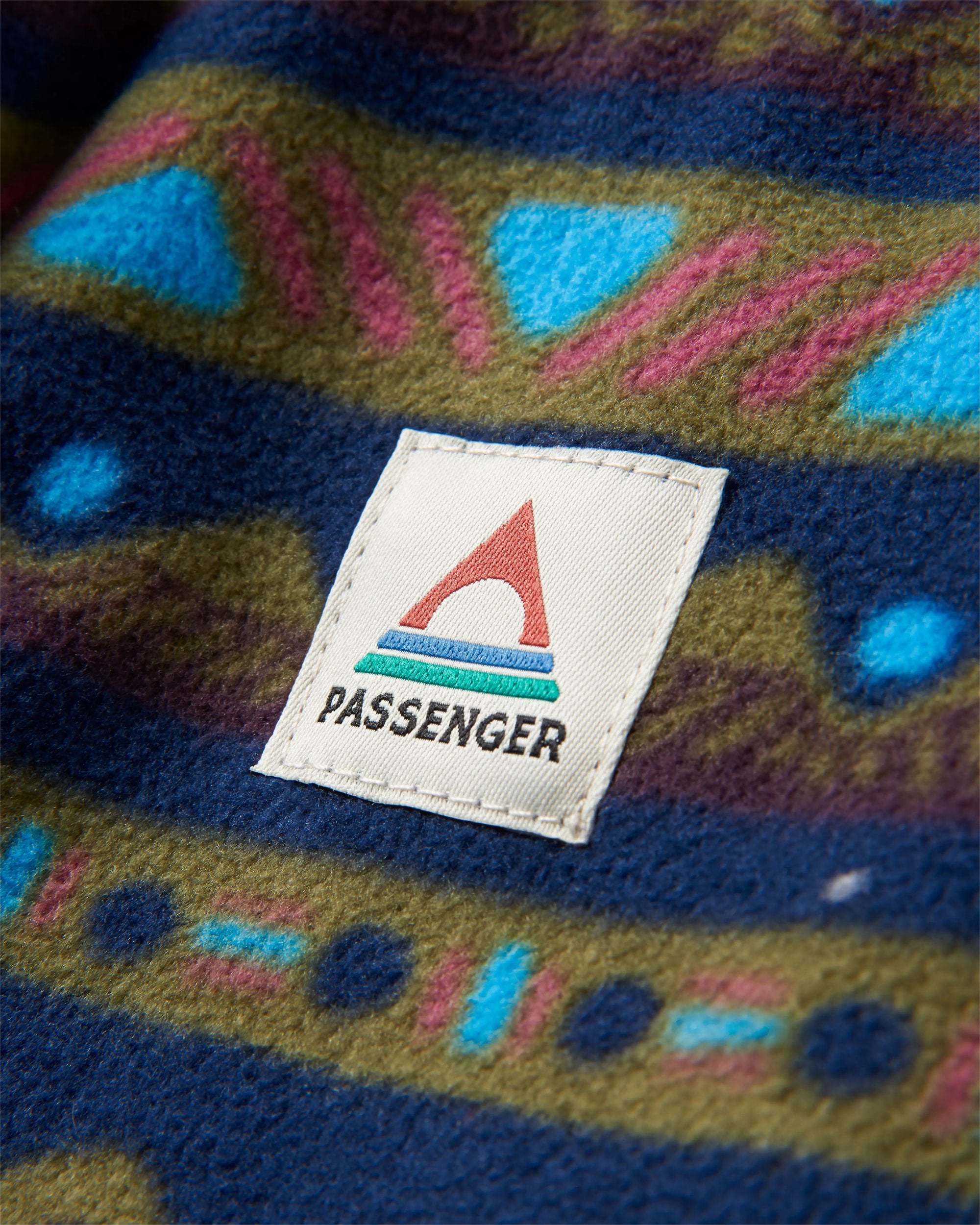 Sorrel Recycled Polar Fleece - Mountain Geo Multi - Flatlay